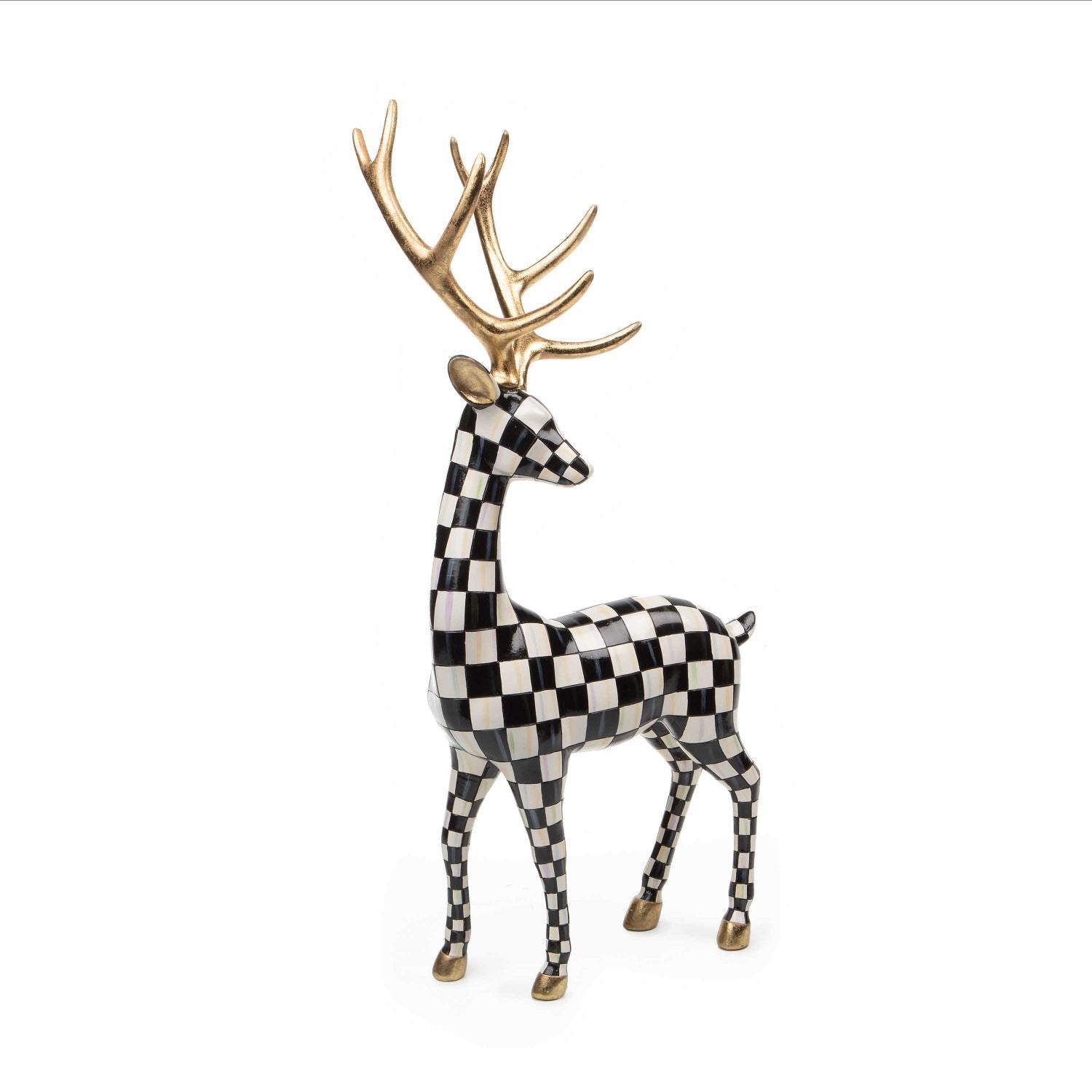 MacKenzie - Childs Checkmate Standing Deer - |VESIMI Design| Luxury Bathrooms and Home Decor