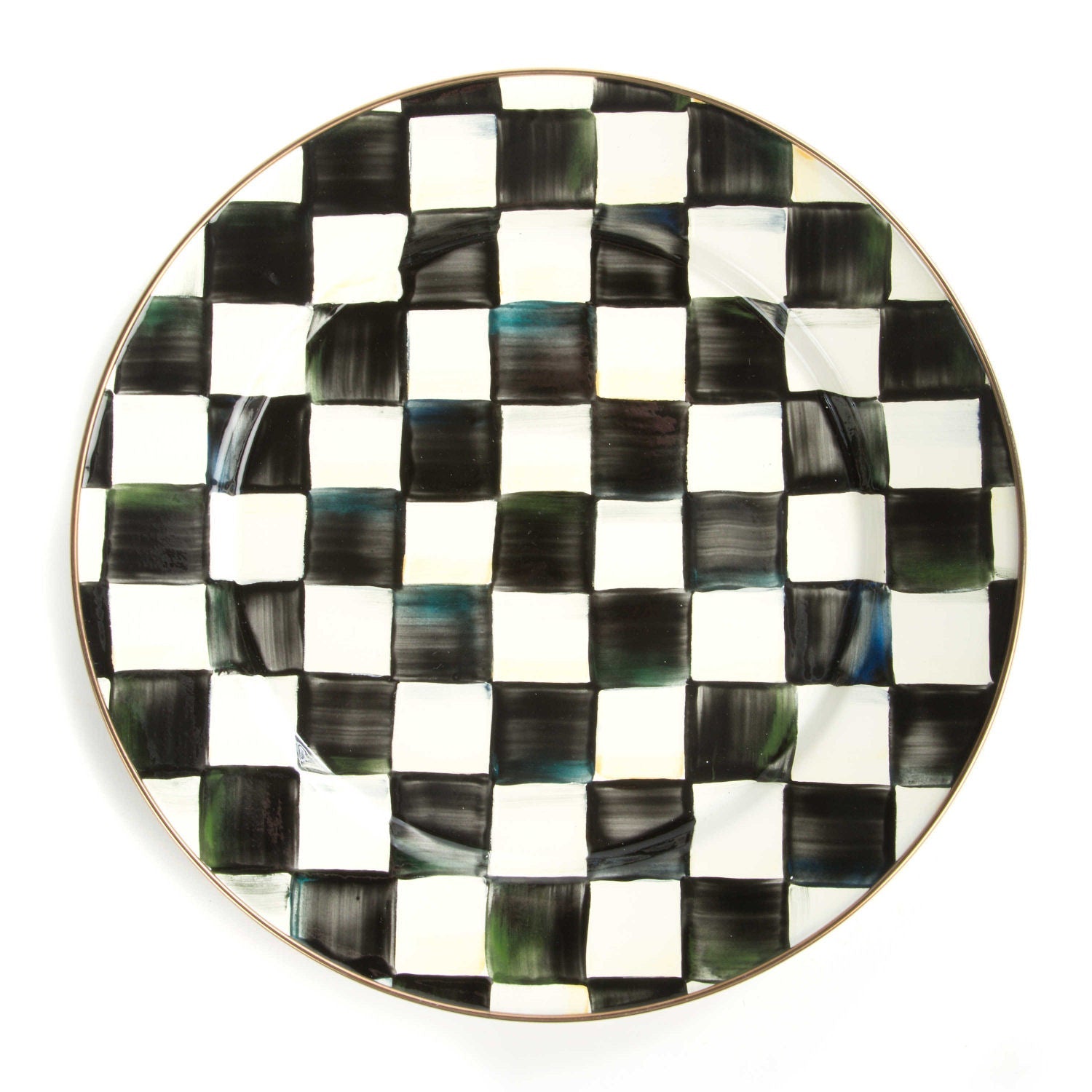 MacKenzie - Childs Courtly Check Charger/Plate - |VESIMI Design| Luxury Bathrooms and Home Decor