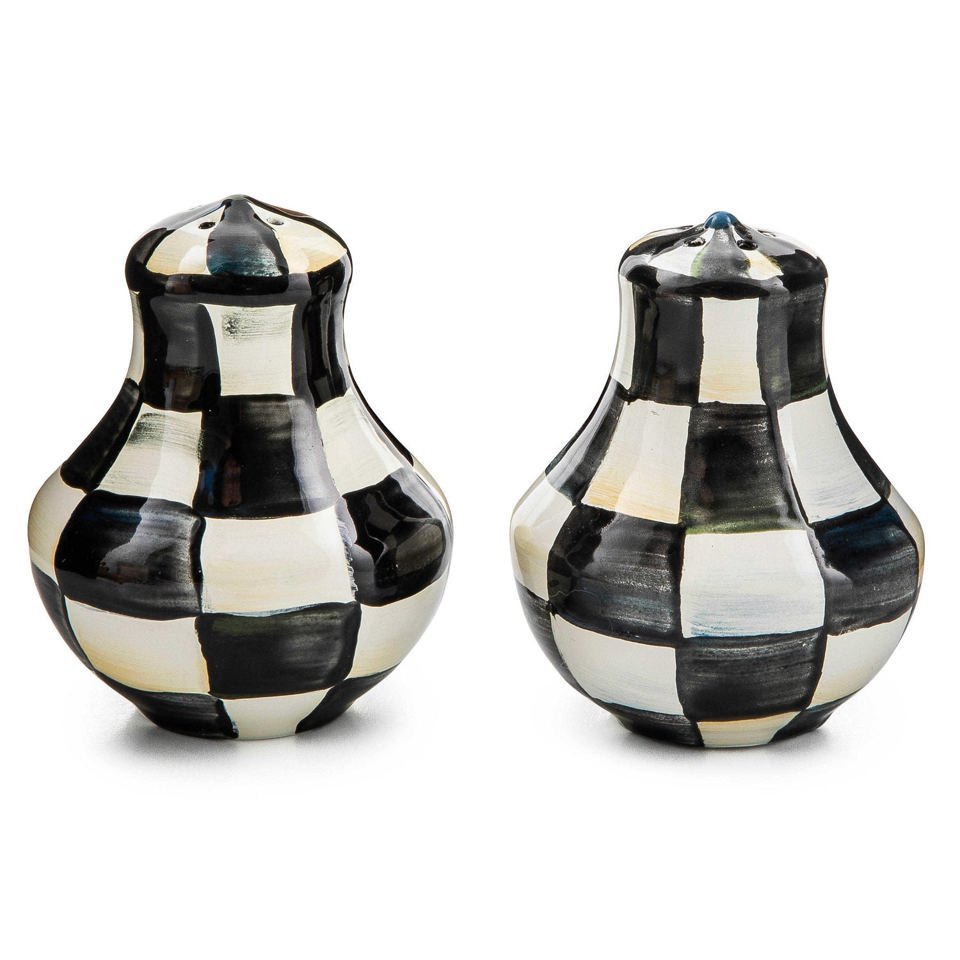 MacKenzie - Childs Courtly Check Enamel Salt & Pepper Shakers - |VESIMI Design|