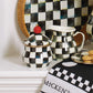 MacKenzie - Childs Courtly Check Lidded Sugar Bowl - |VESIMI Design| Luxury Bathrooms and Home Decor