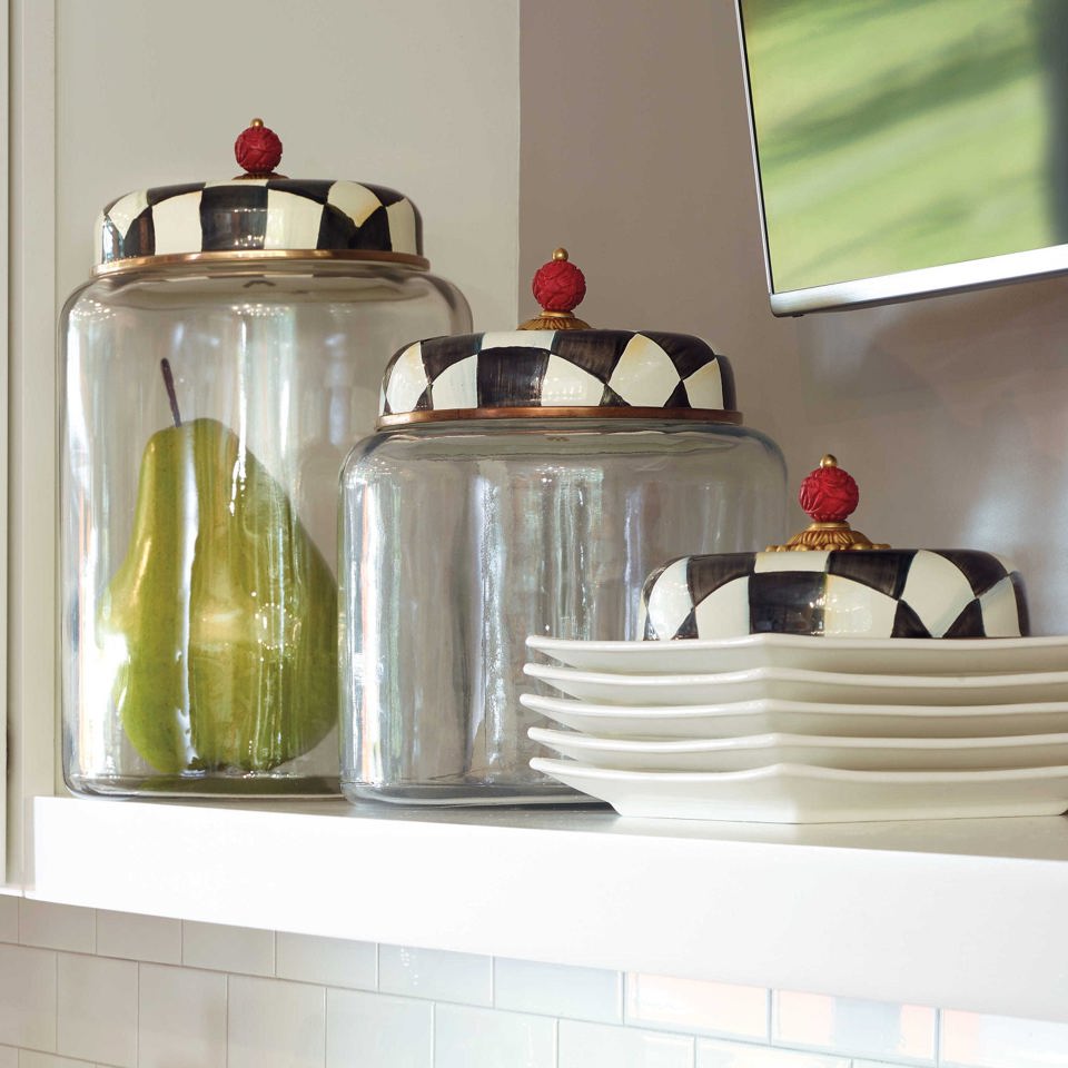 Mackenzie - Childs Courtly Check Storage Canister - Big - |VESIMI Design|