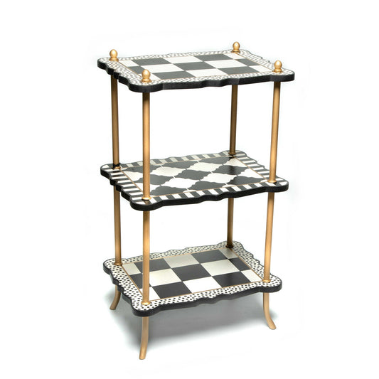 MacKenzie - Childs Courtly Three Tier Table - |VESIMI Design| Luxury Bathrooms and Home Decor