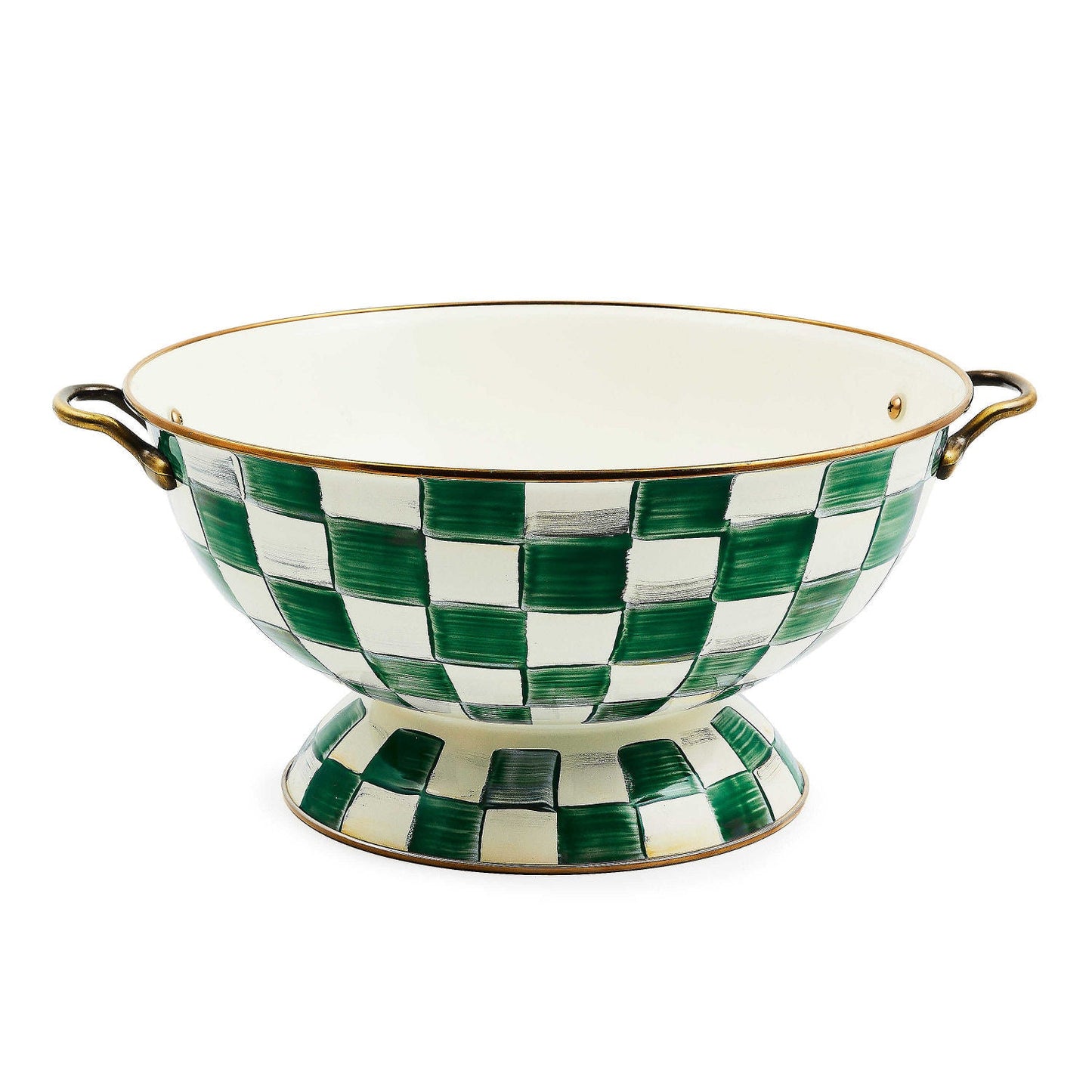 MacKenzie - Childs Emerald Check Everything Bowl - |VESIMI Design|