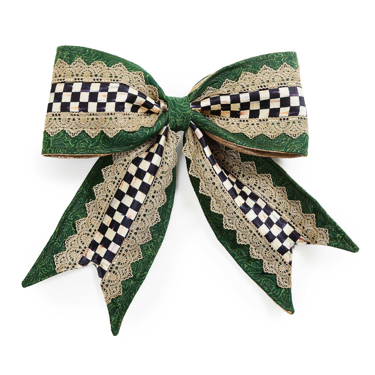 MacKenzie - Childs Emerald Luxe Bow - |VESIMI Design| Luxury Bathrooms and Home Decor