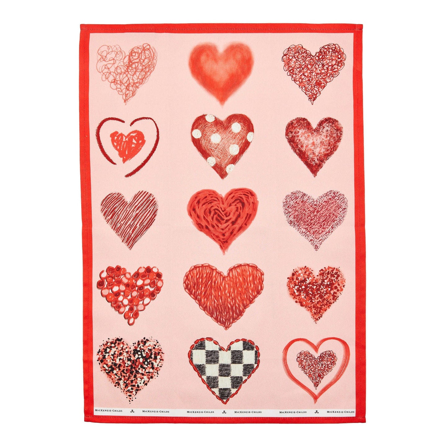 MacKenzie - Childs Heart Dish Towel - |VESIMI Design| Luxury Bathrooms and Home Decor