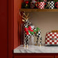 MacKenzie-Childs Holly Check Standing Deer Figurine