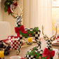 MacKenzie-Childs Holly Check Standing Deer Figurine