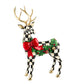 MacKenzie-Childs Holly Check Standing Deer Figurine