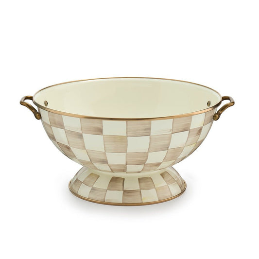 MacKenzie - Childs Mocha Check Everything Bowl - |VESIMI Design|