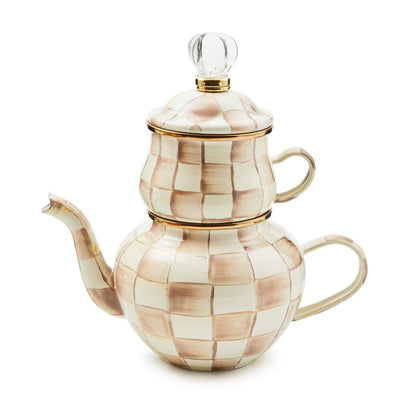 MacKenzie - Childs Mocha Check High Tea - |VESIMI Design|
