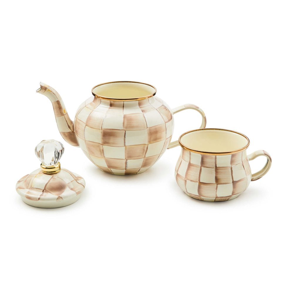MacKenzie - Childs Mocha Check High Tea - |VESIMI Design|