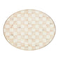 Mocha Check Large Oval Platter