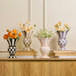 Mocha Check Small Great Vase by MacKenzie-Childs