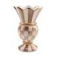 Mocha Check Small Great Vase by MacKenzie-Childs