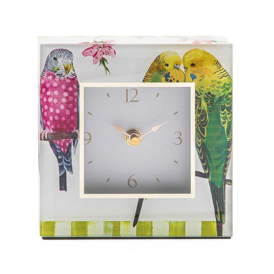 MacKenzie-Childs Parakeet Desk Clock - |VESIMI Design| Luxury Bathrooms and Home Decor