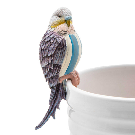 MacKenzie-Childs Parakeet Pot Climber - Blue - |VESIMI Design| Luxury Bathrooms and Home Decor