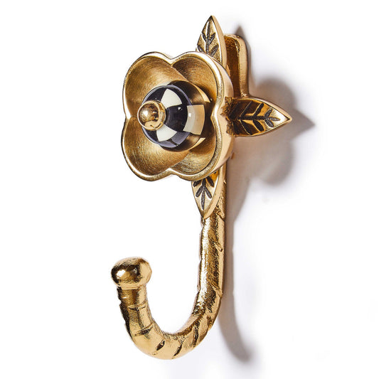 MacKenzie - Childs Petal Gold Wall Hook - |VESIMI Design| Luxury Bathrooms and Home Decor