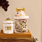 Mackenzie - Childs Rosy Check Canine Cookie Jar - |VESIMI Design|