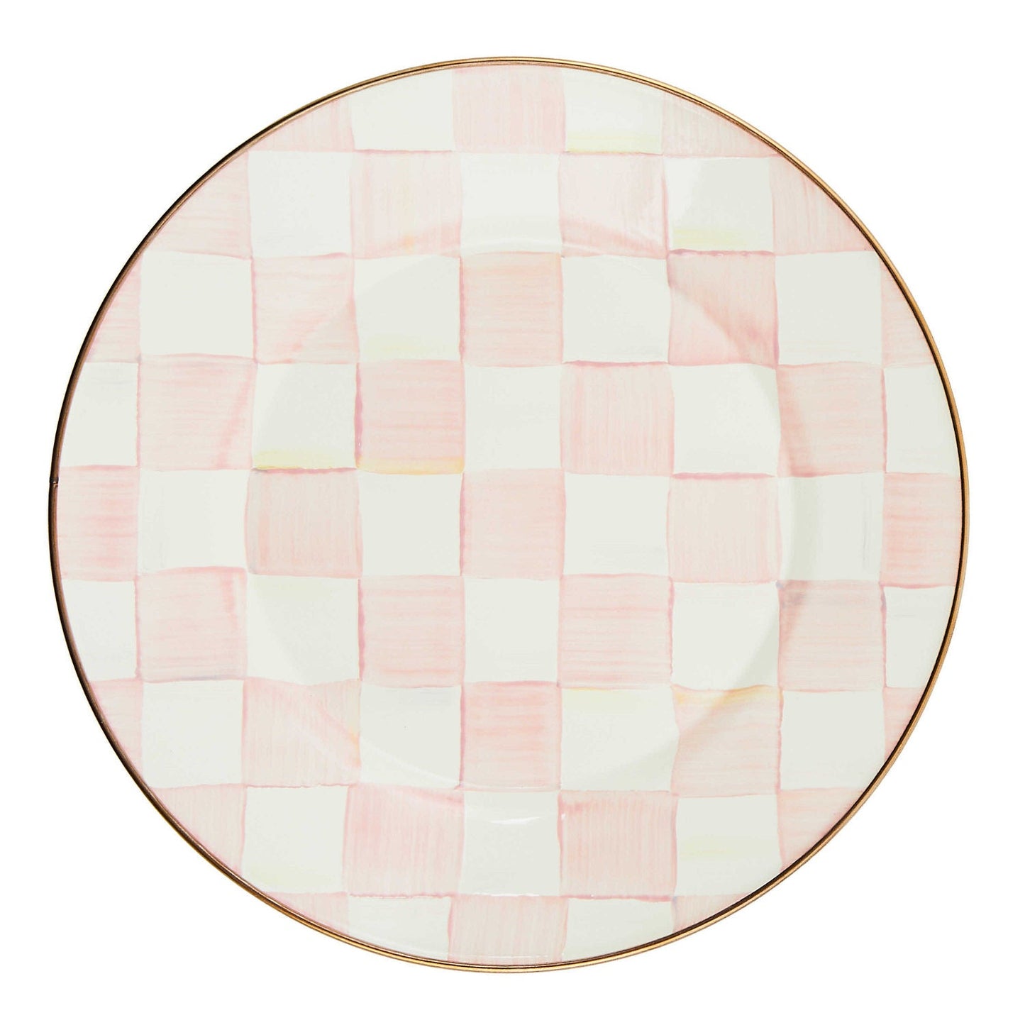 Mackenzie - Childs Rosy Check Dinner Plate - |VESIMI Design| Luxury Bathrooms and Home Decor