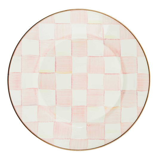 Mackenzie - Childs Rosy Check Dinner Plate - |VESIMI Design| Luxury Bathrooms and Home Decor