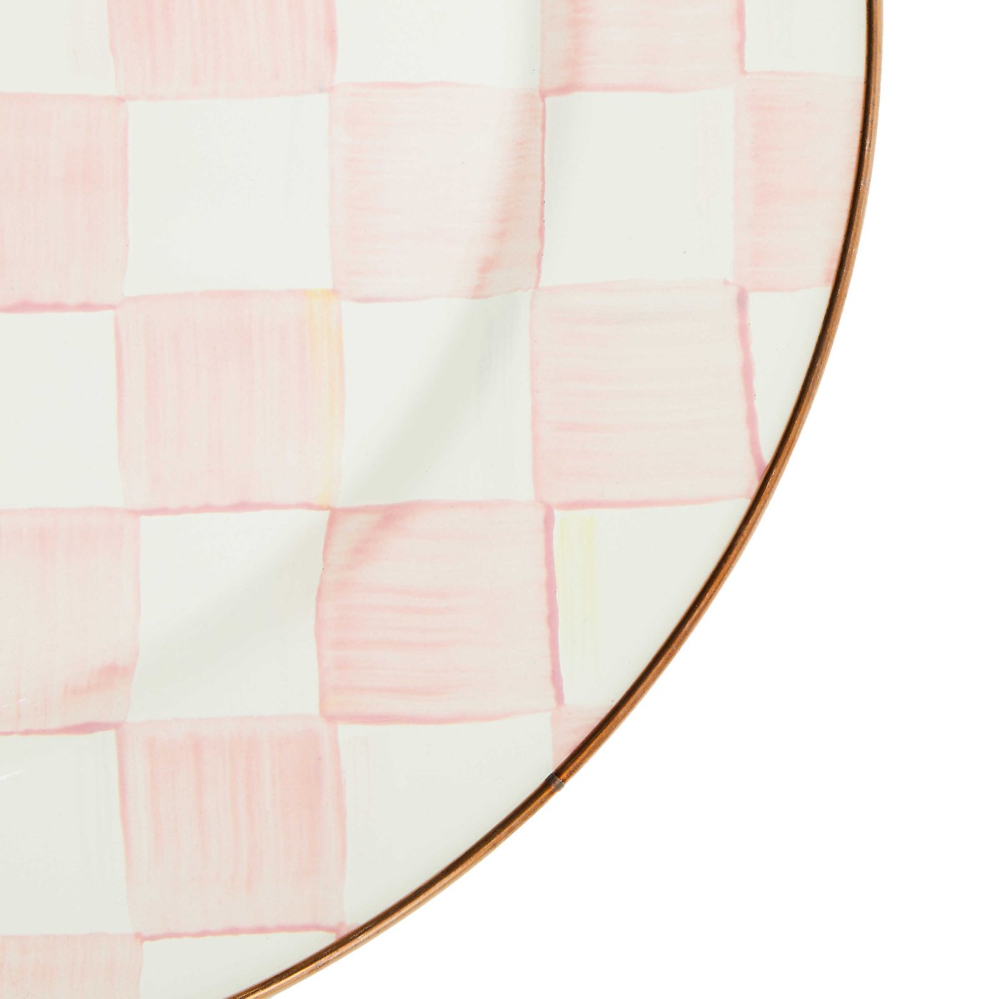 Mackenzie-Childs Rosy Check Serving Platter - |VESIMI Design| Luxury Bathrooms and Home Decor
