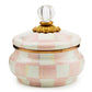 MacKenzie-Childs Rosy Check Squashed Pot - |VESIMI Design| Luxury Bathrooms and Home Decor