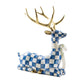 Mackenzie Childs Royal Check Resting Deer - |VESIMI Design| Luxury Bathrooms and Home Decor