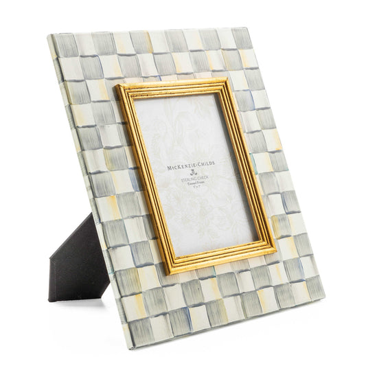 MacKenzie - Childs Sterling Check 5" x 7" Frame - |VESIMI Design| Luxury Bathrooms and Home Decor