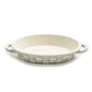 Mackenzie-Childs Sterling Check Medium Oval Gratin Dish - |VESIMI Design| Luxury Bathrooms and Home Decor