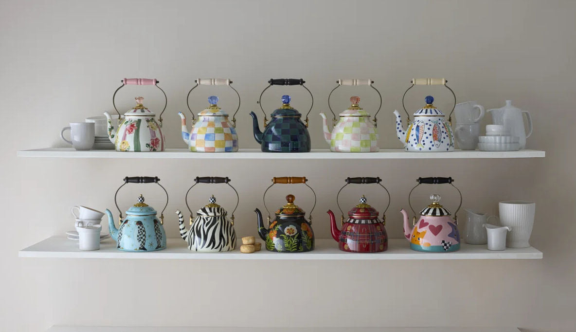 The Kilted 2 Quart Tea Kettle - MacKenzie-Childs limited edition