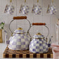 Violet Check 2 Quart Tea Kettle by MacKenzie-Childs