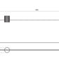 Luxury Matt Gold Bathroom Shelf in Matt Gold 45 cm | Diamond Collection