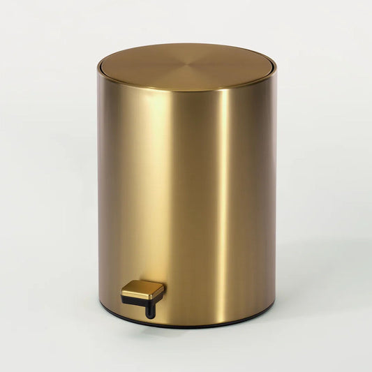 German Design Award Soft Close Pedal Bin GOLD MATT 6L