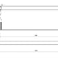 Matt Gold Bathroom Towel Bar | Diamond Collection