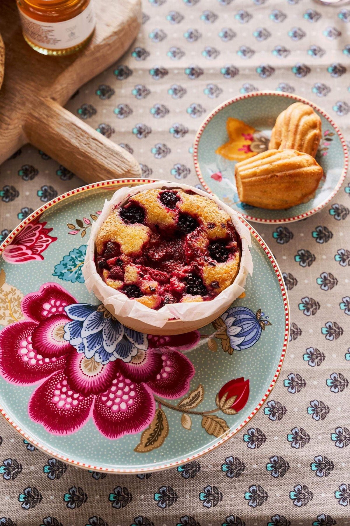 Mini Cake Tray Blooming Tales Fantasy Blue 21cm - Pip Studio