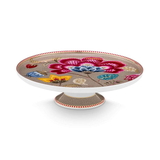 Mini Cake Tray Blooming Tales Fantasy Khaki 21cm - Pip Studio
