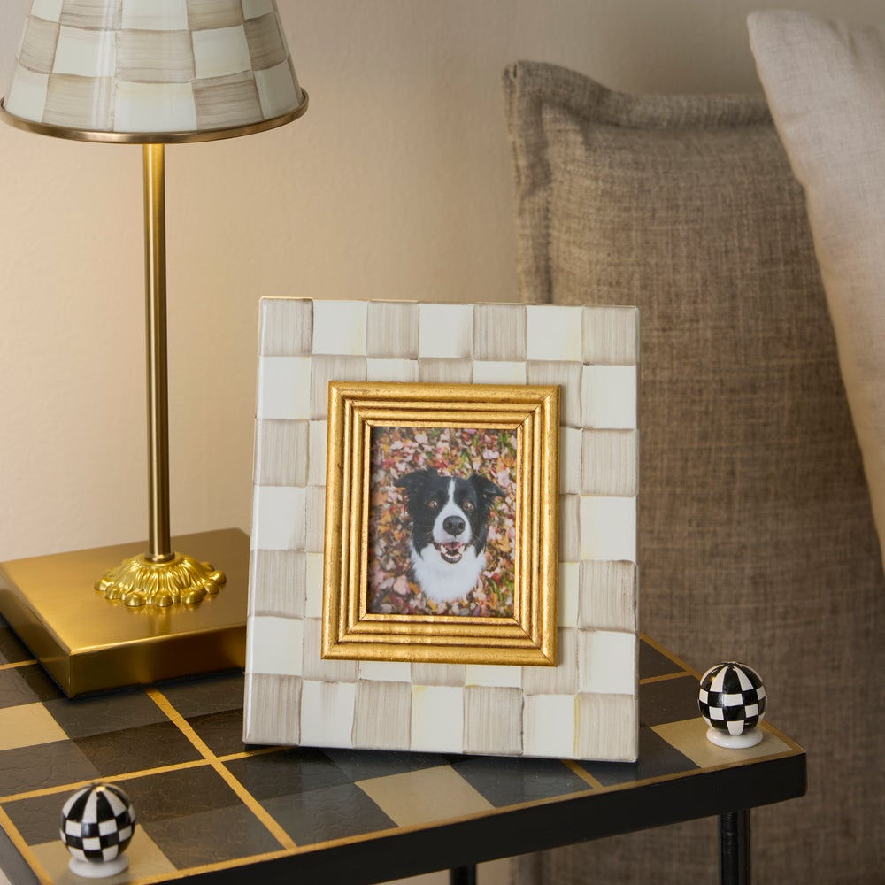 Mocha Check 2.5" x 3" Frame by MacKenzie-Childs