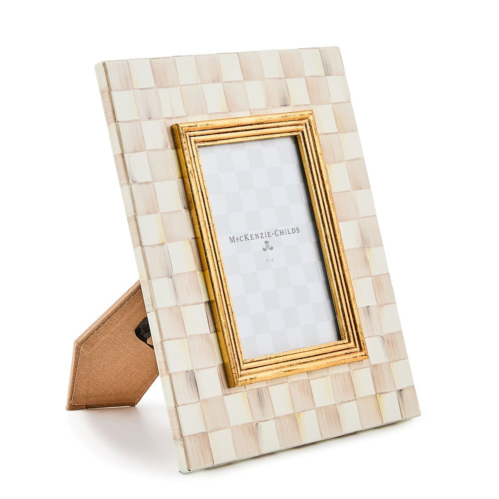 MacKenzie-Childs Mocha Check 4" x 6" Frame