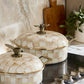Mackenzie-Childs Mocha Check Enamel 5 Qt. Casserole