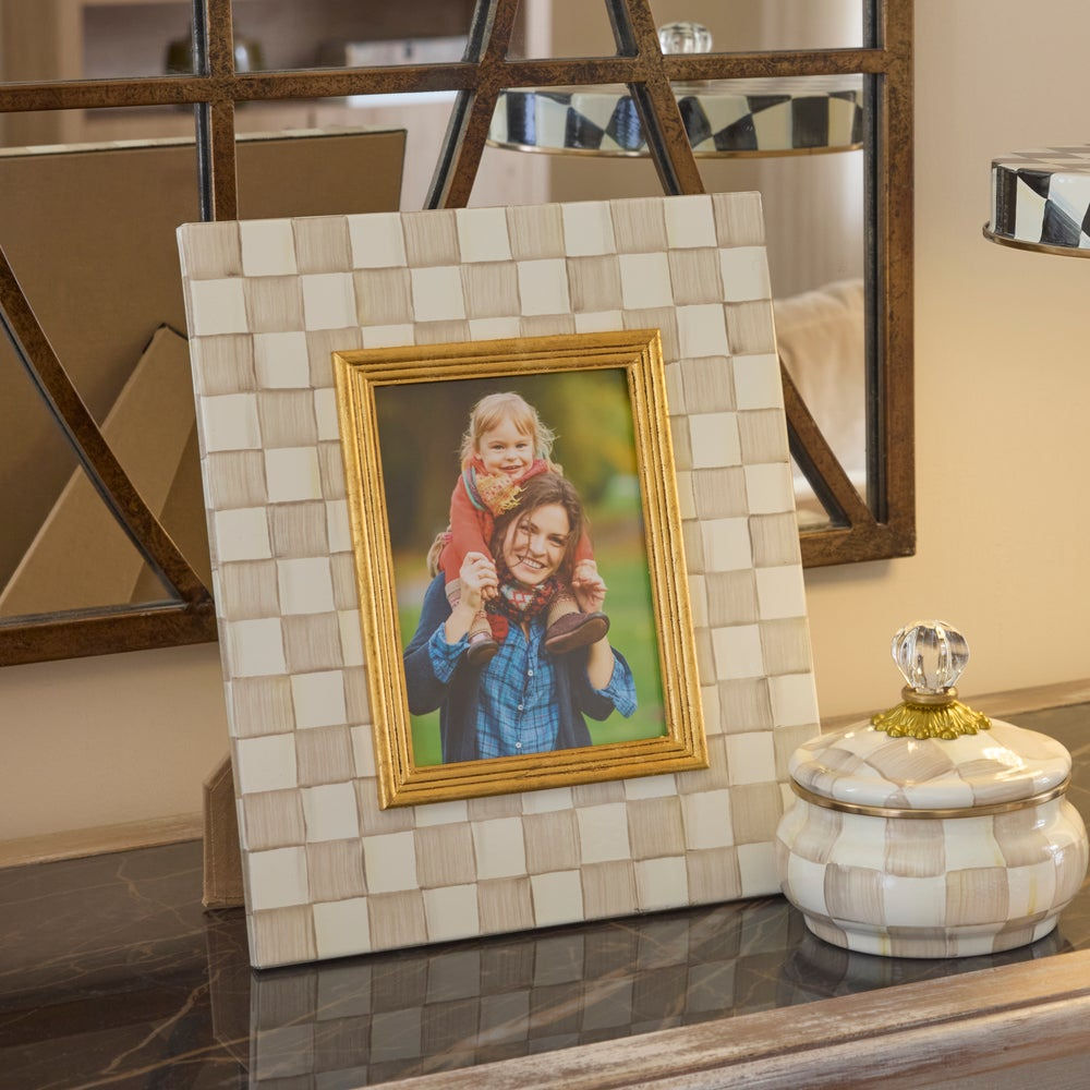MacKenzie-Childs Mocha Check 5" x 7" Frame