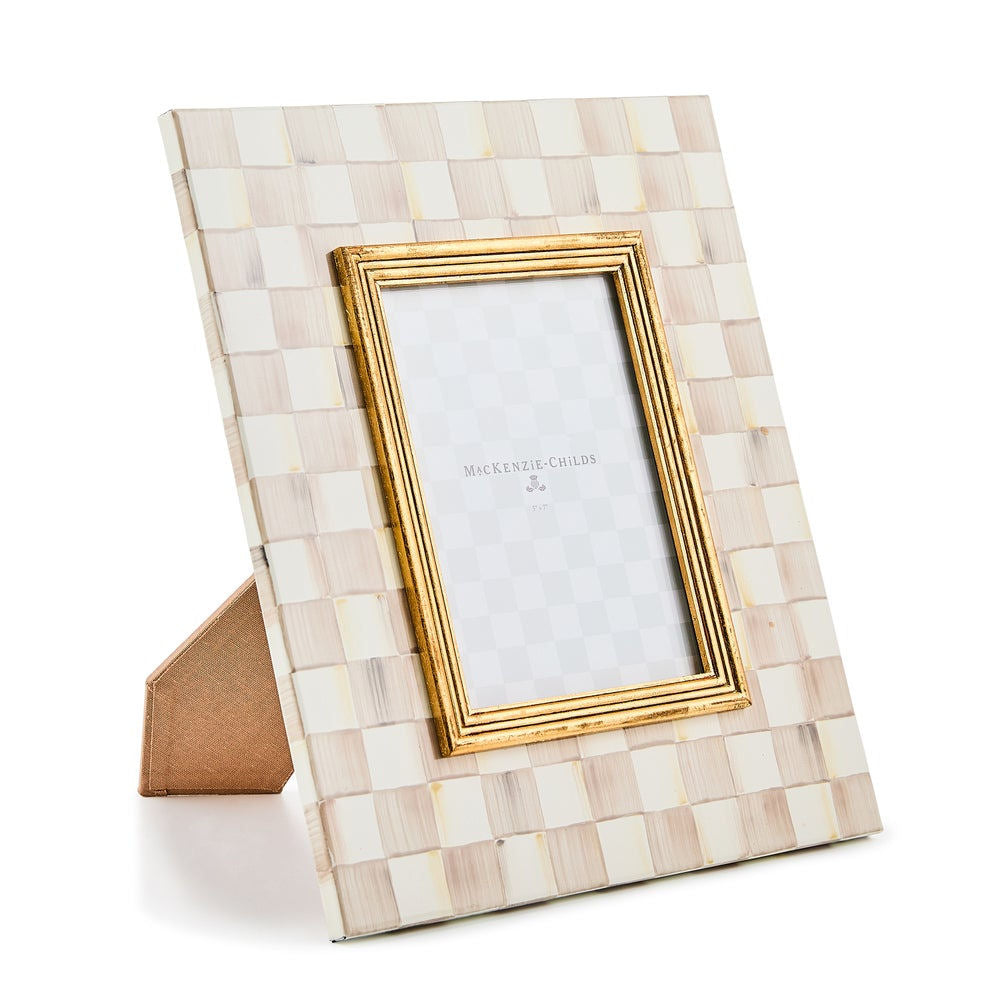 MacKenzie-Childs Mocha Check 5" x 7" Frame