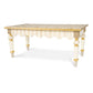 Mocha Check & Stripe Coffee Table by MacKenzie-Childs