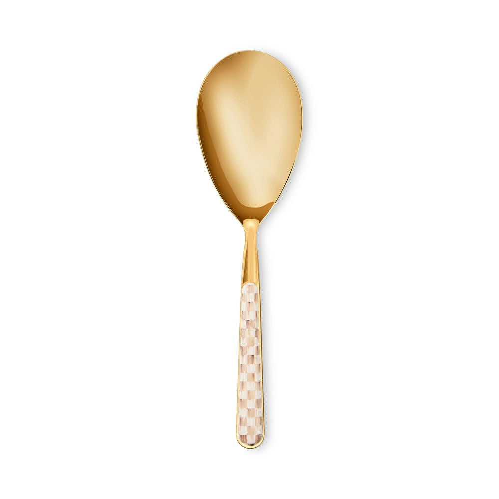 Mocha Check Bistro Serving Spoon by MacKenzie-Childs