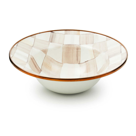 Mocha Check Breakfast Bowl - |VESIMI Design| Luxury Bathrooms and Home Decor