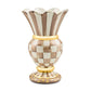 Mocha Check Ceramic Great Vase by MacKenzie-Childs