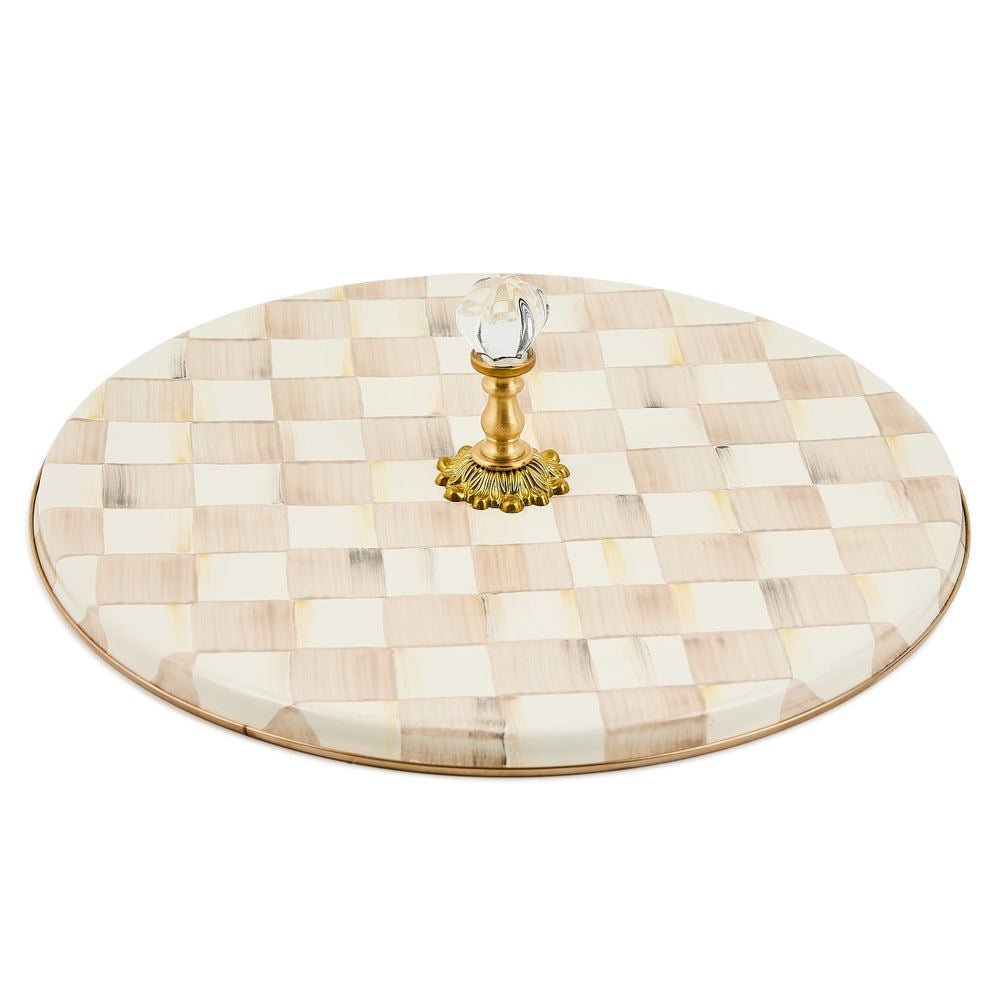 Mocha Check Cheese Course by MacKenzie - Childs - |VESIMI Design|