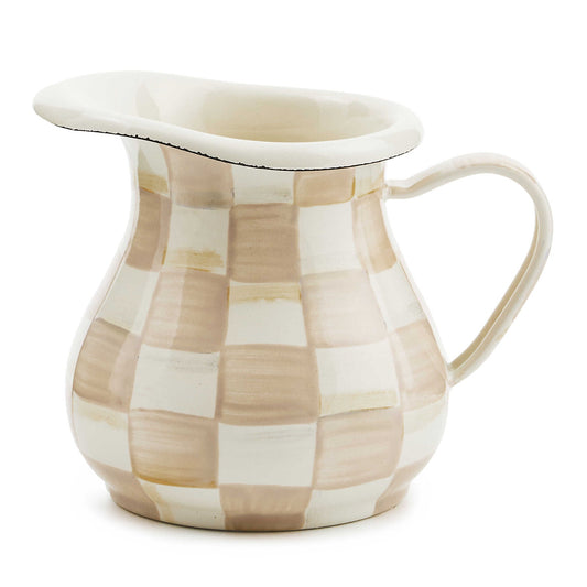 Mocha Check Creamer - |VESIMI Design| Luxury Bathrooms and Home Decor