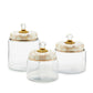 Mocha Check Glass Kitchen Canisters by MacKenzie-Childs - Set of 3