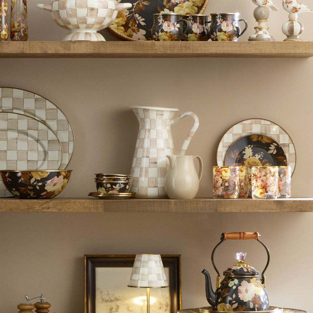 Mocha Check Large Practical Pitcher