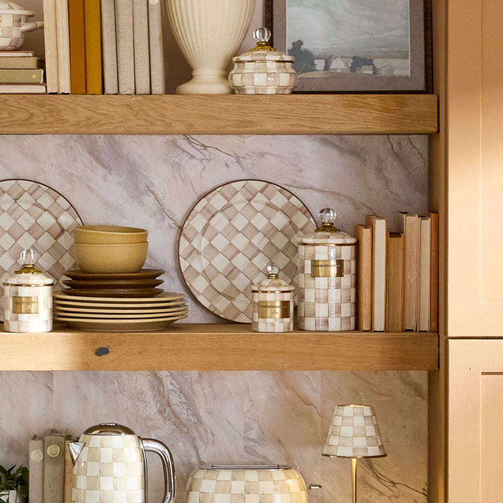 Mocha Check Large Trivet by MacKenzie-Childs